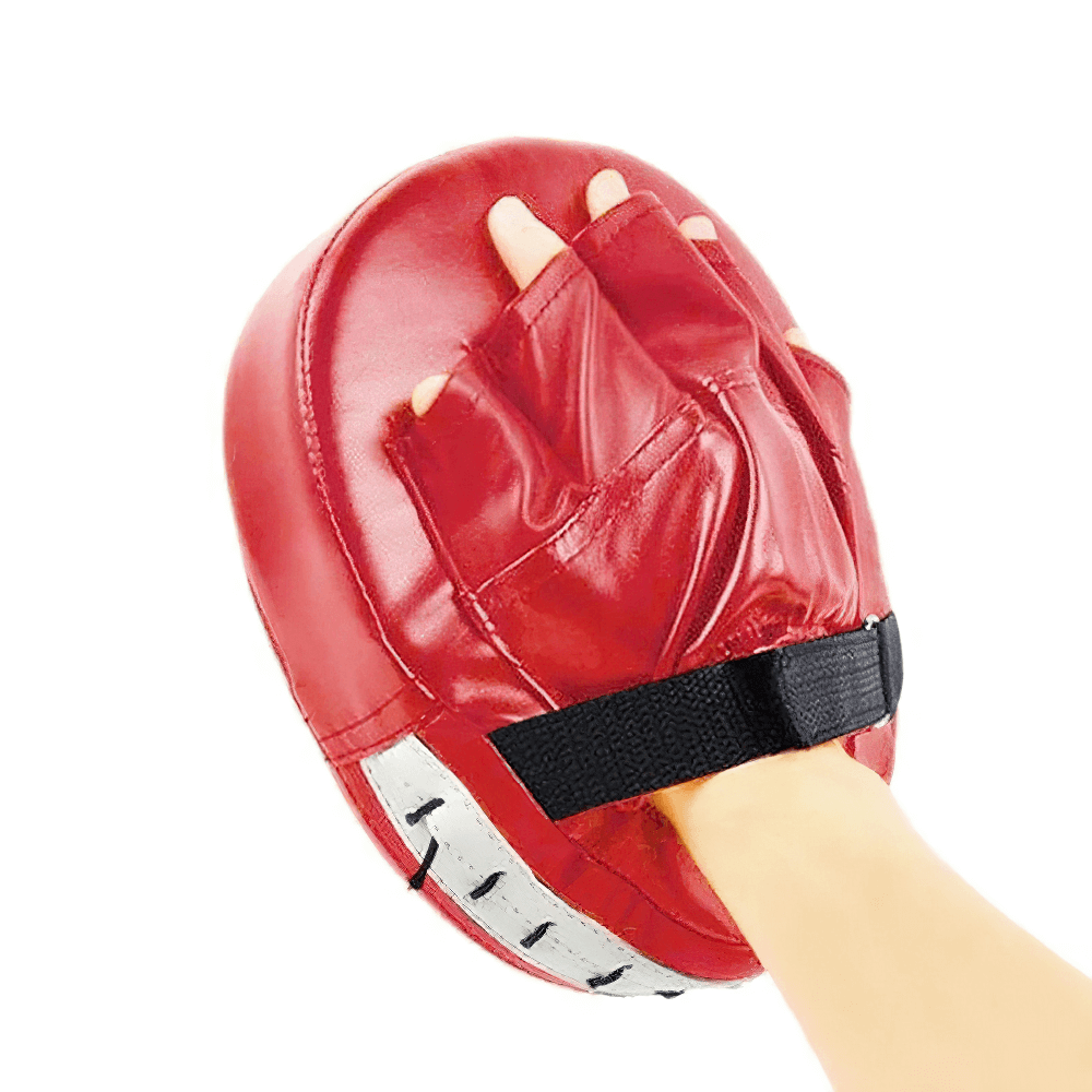 2Pcs Curved Boxing Focus Pads SF3141 for Precision Punch Training and Sparring, Lightweight PU Construction, Reinforced Stitching